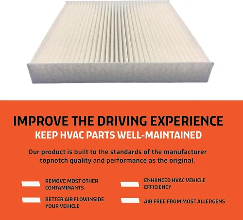 Vista 5 de Repuesto de filtro de aire de cabina – Paquete de 1 – Fabricado en Estados Unidos – Se adapta a la mayoría de Acura, Honda, Ford y Jeep – Reemplaza