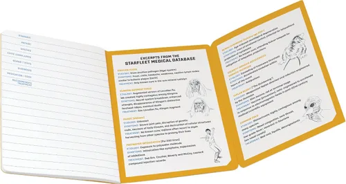 Vista 3 de Cuaderno médico de Star Trek, mini cuaderno tamaño pasaporte