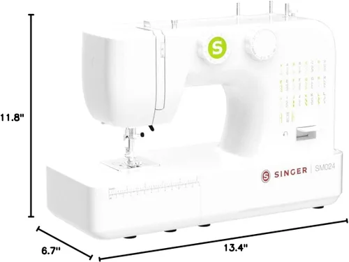 Vista 9 de SINGER Máquina de coser SM024 con kit de accesorios incluido, 24 puntadas, simple e ideal para principiantes