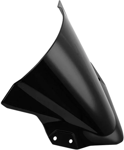Vista 4 de Parabrisas de doble burbuja de plástico ABS para parabrisas Kawasaki Ninja 400 2018 2019 2020 2021 (negro)