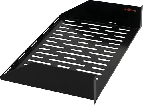 Vista 10 de ECHOGEAR Estante para rack de 1U – Diseño universal que funciona con cualquier rack – Capacidad para 25 libras de servidores, equipo de red o