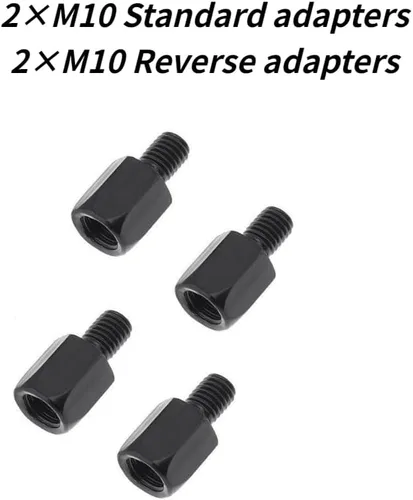 Vista 5 de MZS - Espejos retrovisores de motocicleta de 0.394 pulgadas, manillar ajustable de 360°, compatible con Z125 Z400 Z500 Z650 Z750 Z800 Z900 Z1000