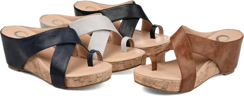 Vista 8 de Journee Collection Rayna - Sandalias de cuña para mujer