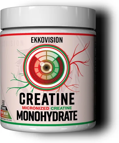 Vista 26 de Ekkovision Polvo de Monohidrato de Creatina Micronizado, Cereza Negra, Suplemento Pre Entrenamiento y Post Entrenamiento para Hombres y Mujeres