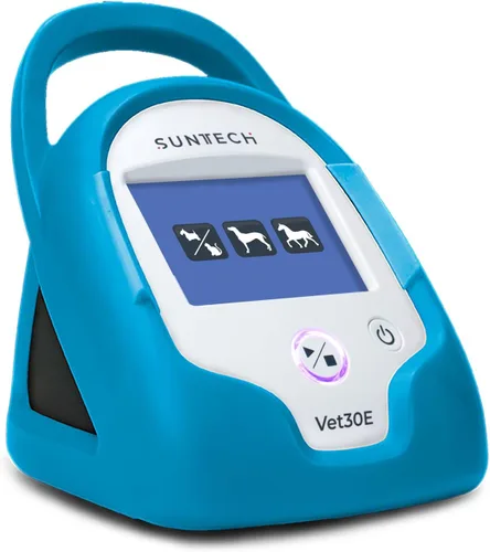 Vista 2 de SunTech Vet30E Monitor de signos vitales continuos veterinarios para animales equinos y de compañía (azul pavo real)