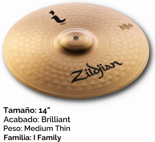 Vista 2 de Avedis Zildjian Company ILH14Cd1 - Platillo Crash Series I de 14 pulgadas