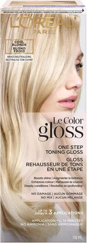 Vista 18 de L'Oréal Paris Le Color One Step - Brillo tonificante para el cabello, color caoba, 4 onzas