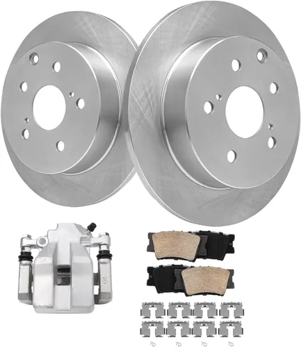 Vista 44 de Detroit Axle - Rotores de freno para Chrysler 200 2015 2016 2017, Rotores de freno de disco de reemplazo: 12.01" pulgadas delantero y 10.95