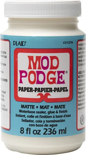 Vista 2 de Mod Podge Sellador a base de agua, pegamento y acabado para papel (8 onzas), CS11238 Acabado brillante