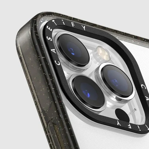 Vista 9 de CASETiFY Impact - Funda para iPhone 13 [protección contra caídas de 6.6 pies/compatible con Magsafe] Black Kingsnake, color negro transparente