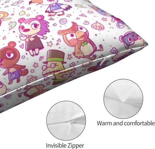 Vista 5 de Funda de almohada para cabello y piel, tamaño Queen (20 x 30 pulgadas), funda de almohada para decoración del hogar, microfibra cepillada suave