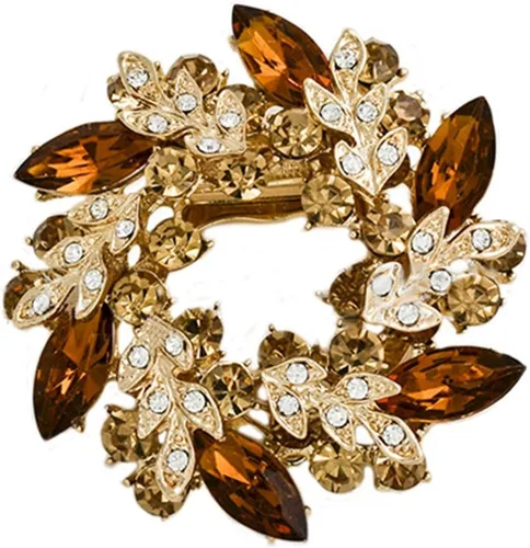 Vista 5 de Shlutesoy - Broche para mujer, diseño de ramo de flores con brillantes, color azul claro