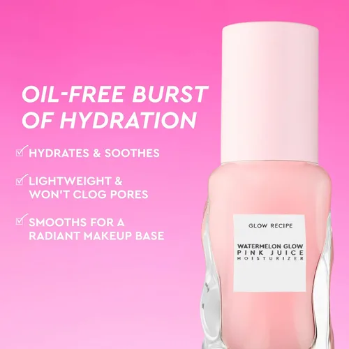 Vista 9 de Glow Recipe Pink Juice - Gel Hidratante Facial de Agua para mujeres, hombres y adolescentes, tamaño de viaje, ácido hialurónico hidratante