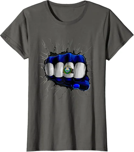 Vista 6 de Camiseta Salvadoreña Bandera de El Salvador
