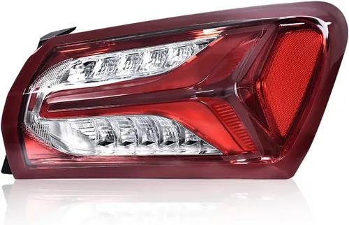 Vista 10 de G-PLUS Lámpara de luz trasera LED compatible con Chevy Malibu 2019 2020 2021 2022 Lámparas traseras para conductor, lente roja transparente