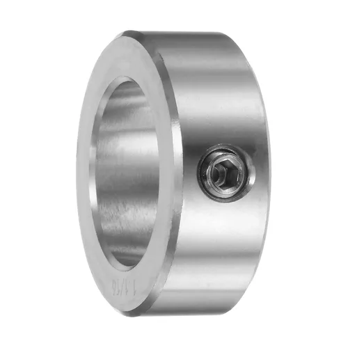 Vista 3 de uxcell Juego de collares de tornillo de 1-1/8 pulgadas de diámetro interior 304 collares de eje de acero inoxidable, 1-3/4 pulgadas de diámetro