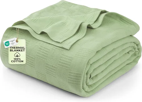 Vista 43 de Utopia Bedding - Manta térmica 100% algodón, color negro, tamaño Queen, 90 x 90 pulgadas Manta ligera y transpirable para primavera y verano