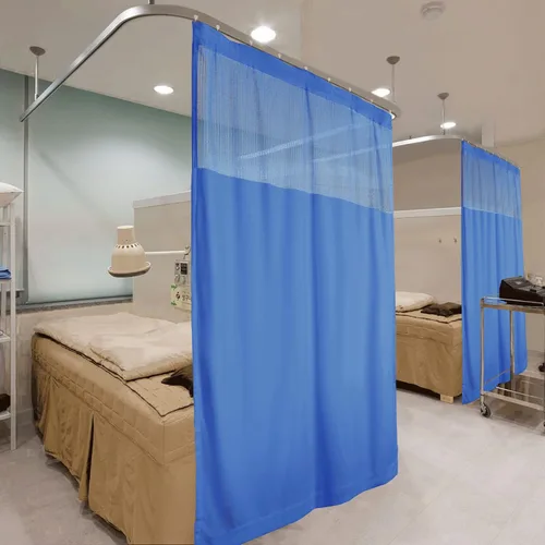 Vista 9 de Fcosie Cortinas divisoras de habitación de hospital con ganchos planos para cubículo, pantalla de privacidad para hospital, clínica médica