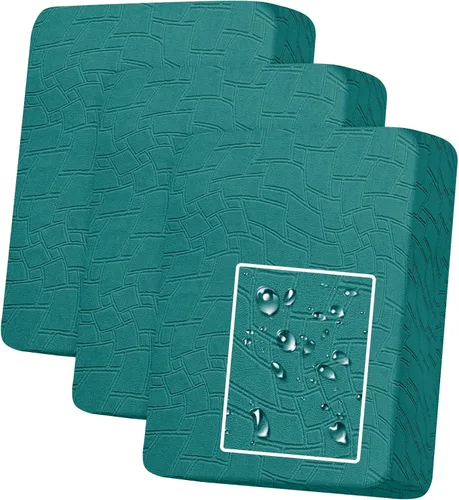 Vista 49 de MAXIJIN Fundas de cojín impermeables para sofá, funda de cojín individual de asiento de silla, fundas elásticas para sofá modular con parte inferior