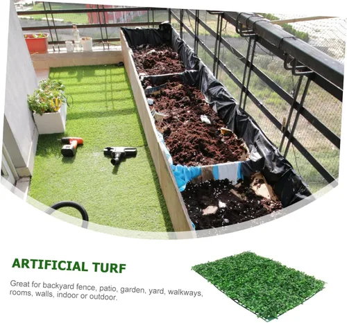 Vista 6 de Yardwe Plantas artificiales Planta Pared Plantas verdes artificiales Vegetación de plástico