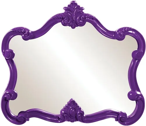 Vista 7 de Howard Elliott - Espejo decorativo rojo Talida antiguo para pared, gran punto focal rectangular, para dormitorio, sala de estar y tocador, espejo