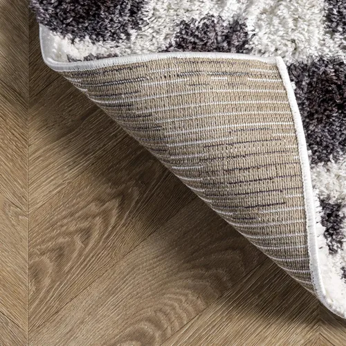 Vista 8 de nuLOOM Lennon Cozy Shag - Alfombra de pasillo de leopardo, 2 pies 8 pulgadas x 8 pies, beige