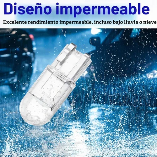 Vista 6 de ecocstm 30 bombillas LED 194 para automóvil, 168 2825 W5W T10 bombilla LED (azul)