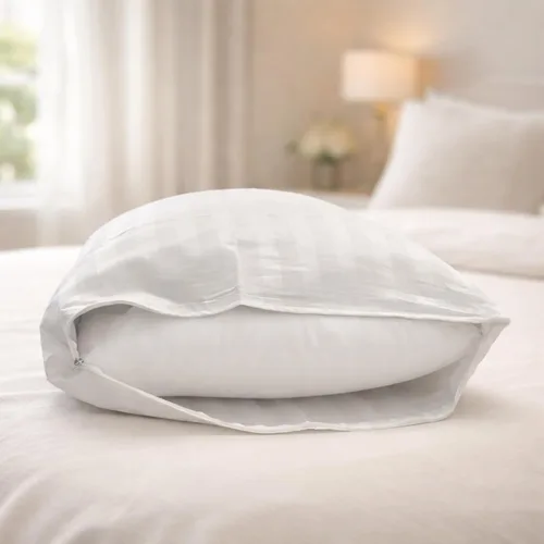 Vista 2 de Damask - Juego de 2 fundas de almohada con cremallera, tamaño estándar de 20 x 26 pulgadas, protector de almohada de algodón, funda de almohada