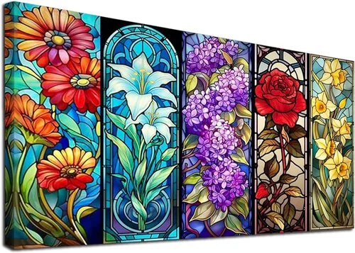 Vista 15 de JATOK - Kits de pintura de diamantes grandes para adultos (31.5 x 15.7 pulgadas) DIY 5D Sea Moon Full Round Drill Crystal Rhinestone Bordado Cuadros