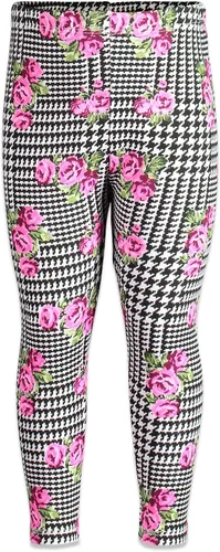 Vista 3 de Disney Minnie Mouse - Conjunto de camiseta y leggings florales de péplum para bebés y niños grandes (12 meses - 14-16)