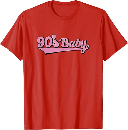 Vista 37 de 90s Baby Nostalgia Camiseta retro rosa con diseño estético, Blanco