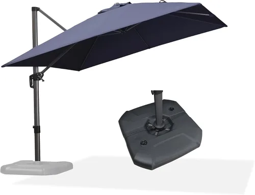 Vista 540 de PURPLE LEAF Paraguas al aire libre con base 8' x 8' protección solar verde Manzana Verde (Apple Green)