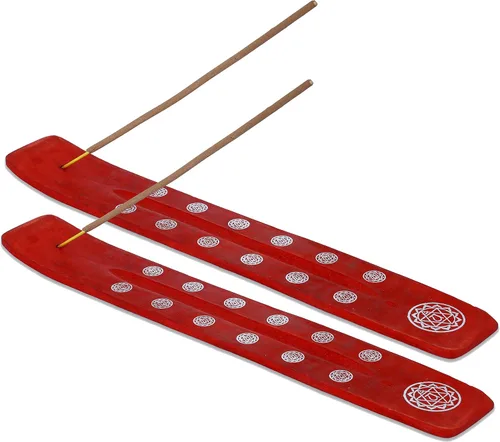 Vista 34 de Bless-International Quemador Tradicional Hecho a Mano de Madera Portaincienso Soporte Recogecenizas para Aromaterapia-Meditación-Yoga