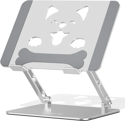 Vista 8 de Aoviho Soporte de aluminio para computadora portátil para escritorio apto Negro