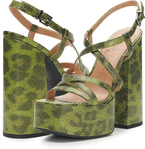 Vista 6 de Jessica Simpson Salih Block Heel - Sandalias de plataforma para mujer