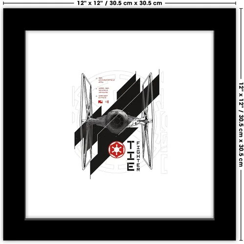Vista 7 de Trends International Gallery Pops Star Wars: Andor - Póster de pared de Tie Fighter, 12 x 12 pulgadas, versión enmarcada en negro Versión con marco