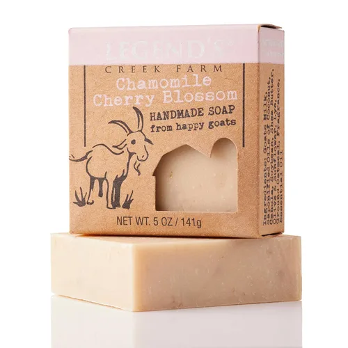 Vista 18 de Legend's Creek Farm Goat Milk Soap - Jabón hidratante limpiador para manos y cuerpo, jabón natural de 5 onzas para piel sensible, hecho a mano