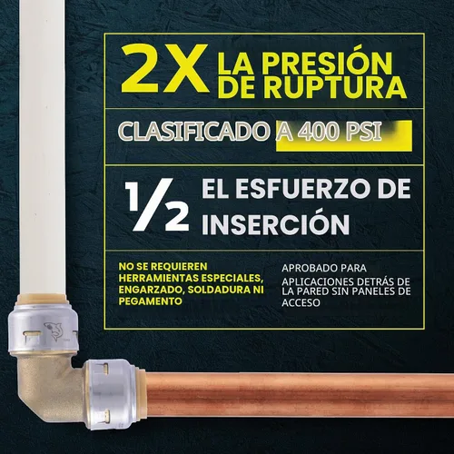 Vista 3 de SharkBite Válvula de bola máxima de 1/2 pulgada con ventilación de drenaje y pestaña de montaje, empuje para conectar accesorios de plomería