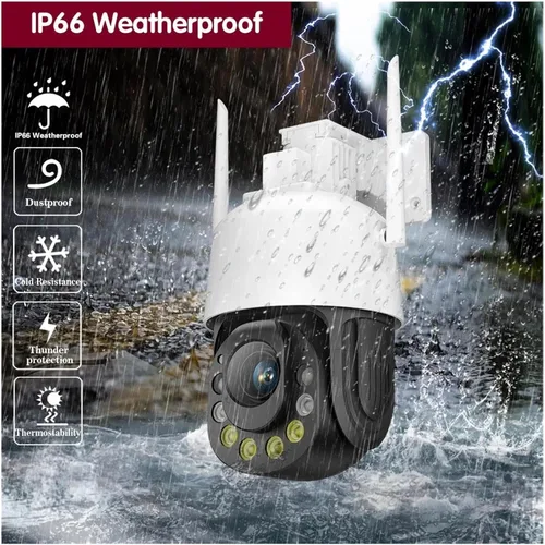 Vista 7 de 5MP PTZ WiFi IP Security Camera UK