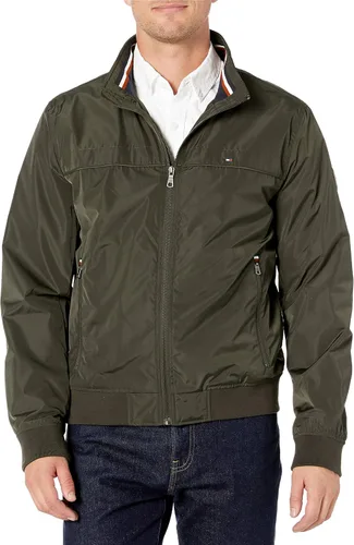 Vista 10 de Tommy Hilfiger Chaqueta bomber de memoria sintética de rendimiento para hombre
