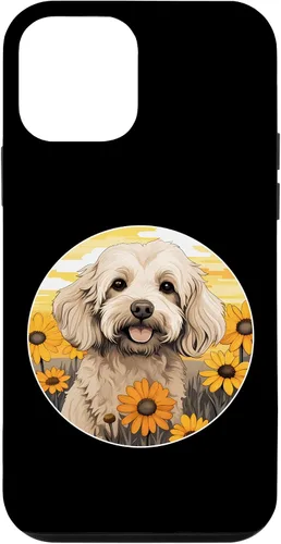 Vista 12 de iPhone 15 Cute Cockapoo in Spring Flower Garden Colorful Puppy Dog Case