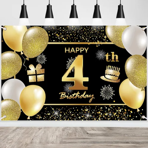 Vista 11 de Cartel de 1er feliz cumpleaños - Decoraciones para fiesta de cumpleaños de hombres