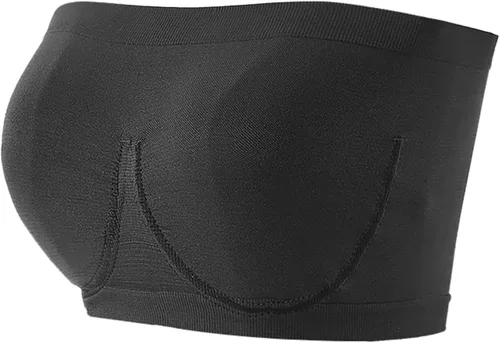 Vista 3 de Sujetador sin tirantes para mujer y mujer, brasier bandeau acolchado, sin tirantes, brasier sin costuras, brasier bandeau con parte superior, 3