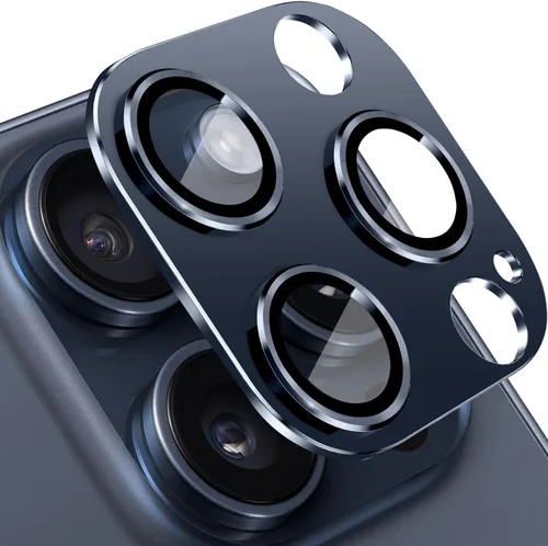 Vista 18 de Protector de lente de cámara compatible con iPhone 15 y 15 Plus, protector de pantalla de vidrio templado antiarañazos, a prueba de golpes, funda