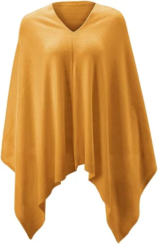 Vista 97 de Fomolom Ponchos para mujer, versátil, ligero, tejido sólido, chal envolvente, bufanda, accesorios para mujer