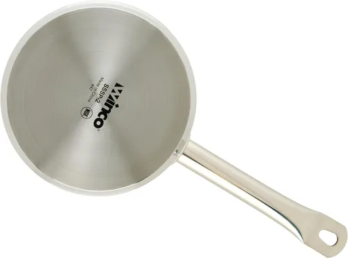 Vista 5 de Winco Cacerola de acero inoxidable resistente con tapa, 2 cuartos