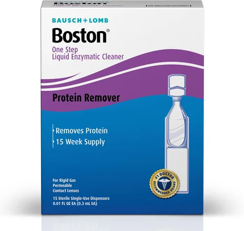 Vista 5 de Bausch & Lomb Boston One Step Limpiador enzimático líquido, removedor de proteínas, 0.1 fl oz (paquete de 3)