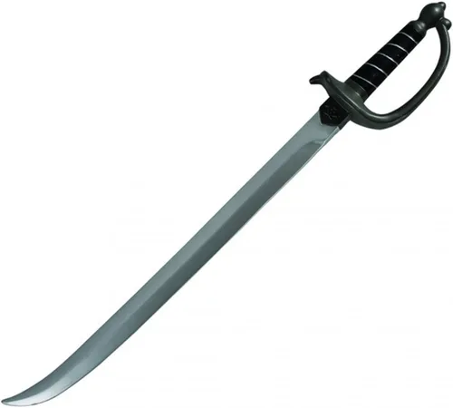Vista 2 de Hero's Edge Espada pirata de espuma G-BL005, 30 pulgadas, color plateado