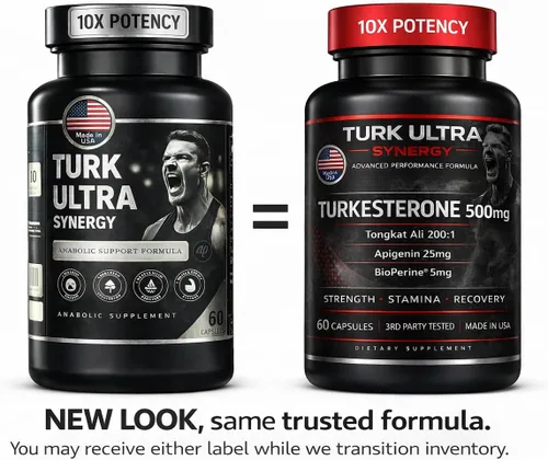 Vista 2 de Turkesterone & Tongkat Ali para hombres (60 cápsulas) – Turkesterona 500mg + Tongkat Ali 500mg + Apigenina 25mg + BioPerine 5mg por porción