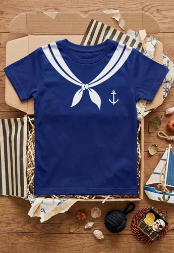 Vista 7 de Tstars Camisa náutica marinera para hombre, camiseta de capitán ancla azul marino para Halloween, despedida de soltero o evento temático